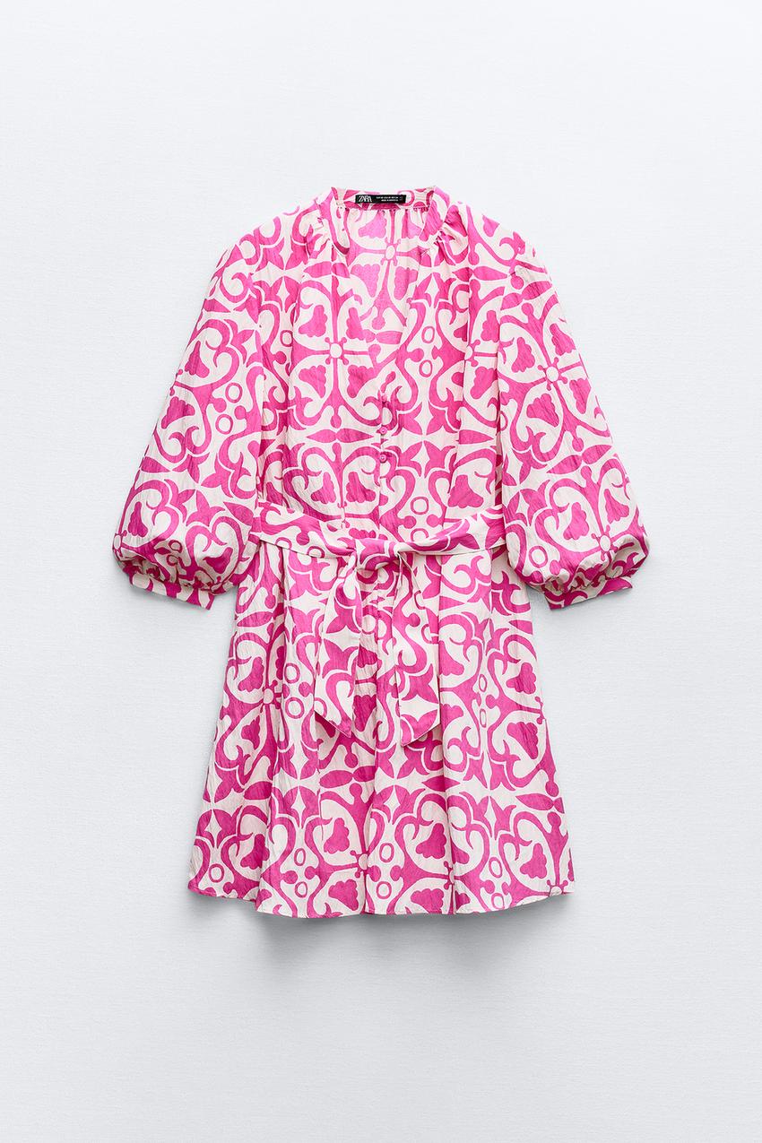 SHORT PRINTED DRESS