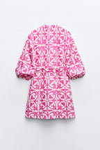 SHORT PRINTED DRESS