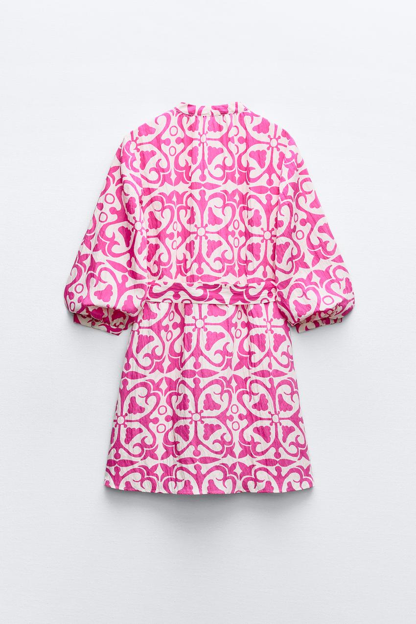 SHORT PRINTED DRESS
