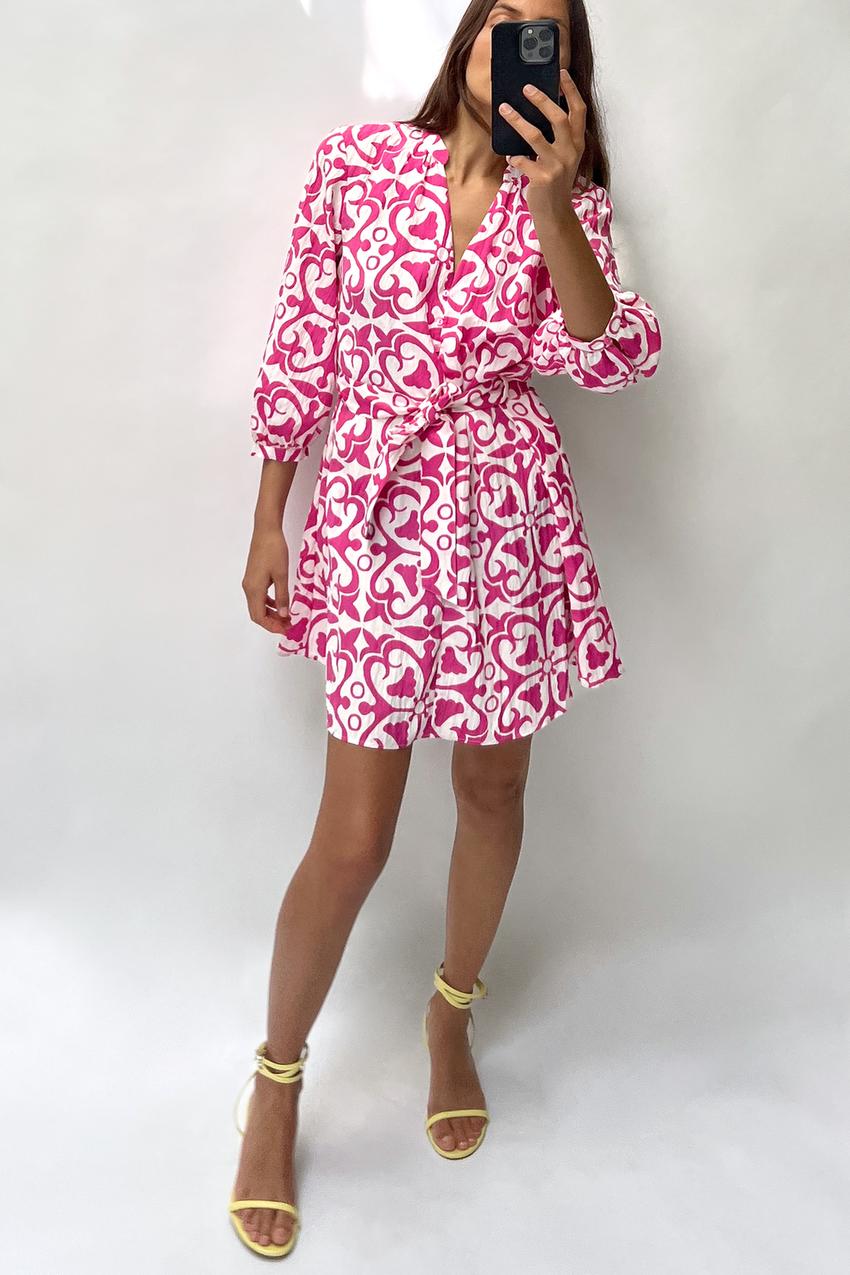 SHORT PRINTED DRESS