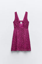 SHORT LACE PINAFORE DRESS