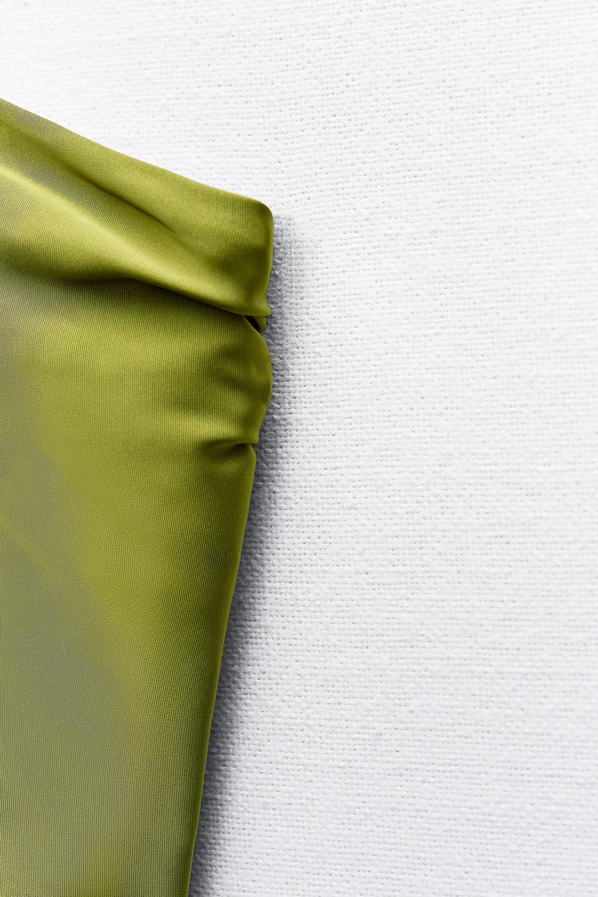 ASYMMETRIC SATIN DRESS