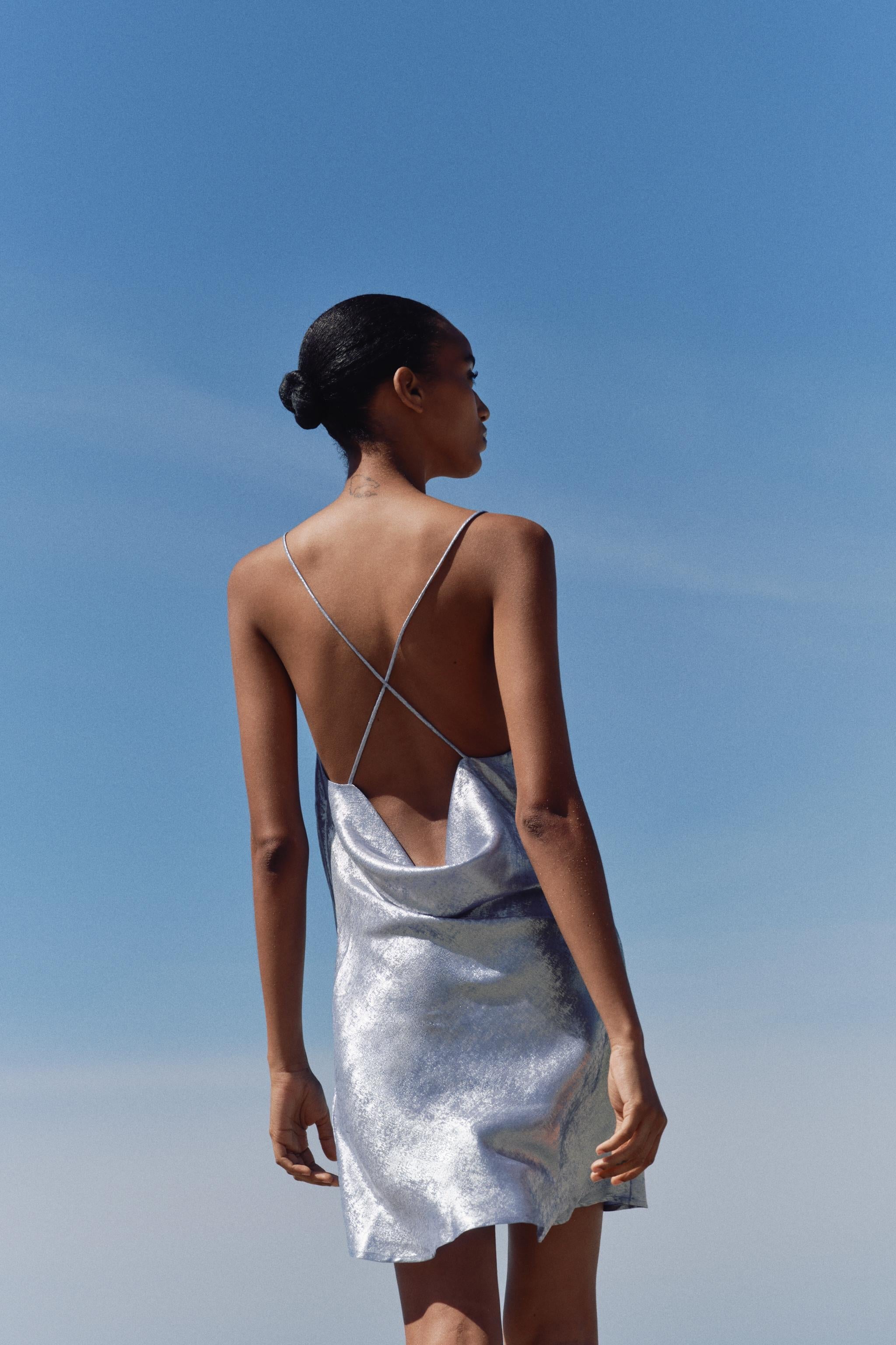 FOIL MINI DRESS