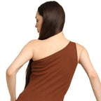 One Shoulder Micro Ribbed Bramisole