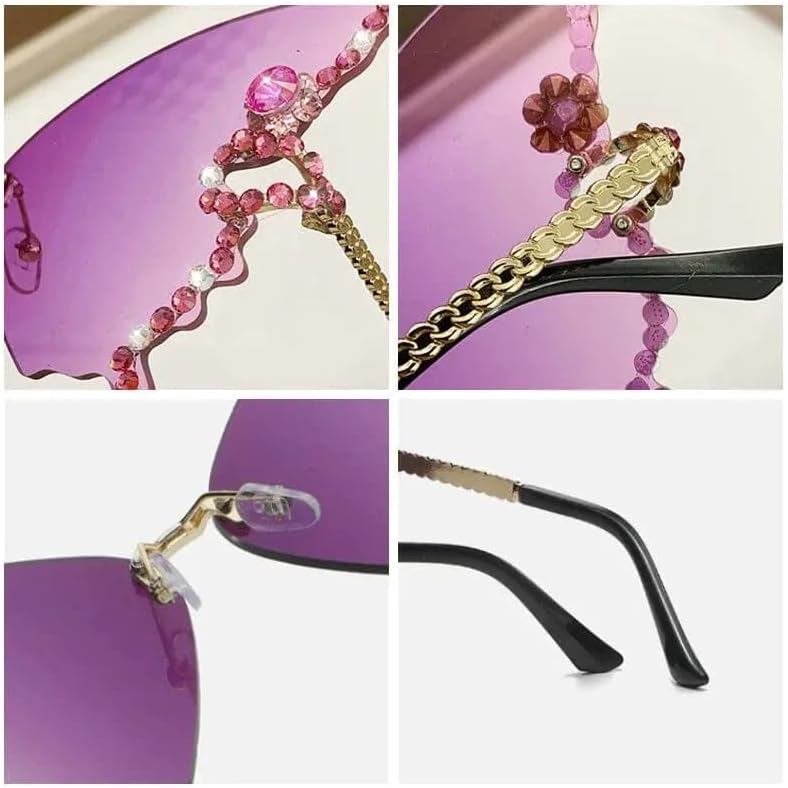 Rhinestone Vintage Butterfly Sunglasses