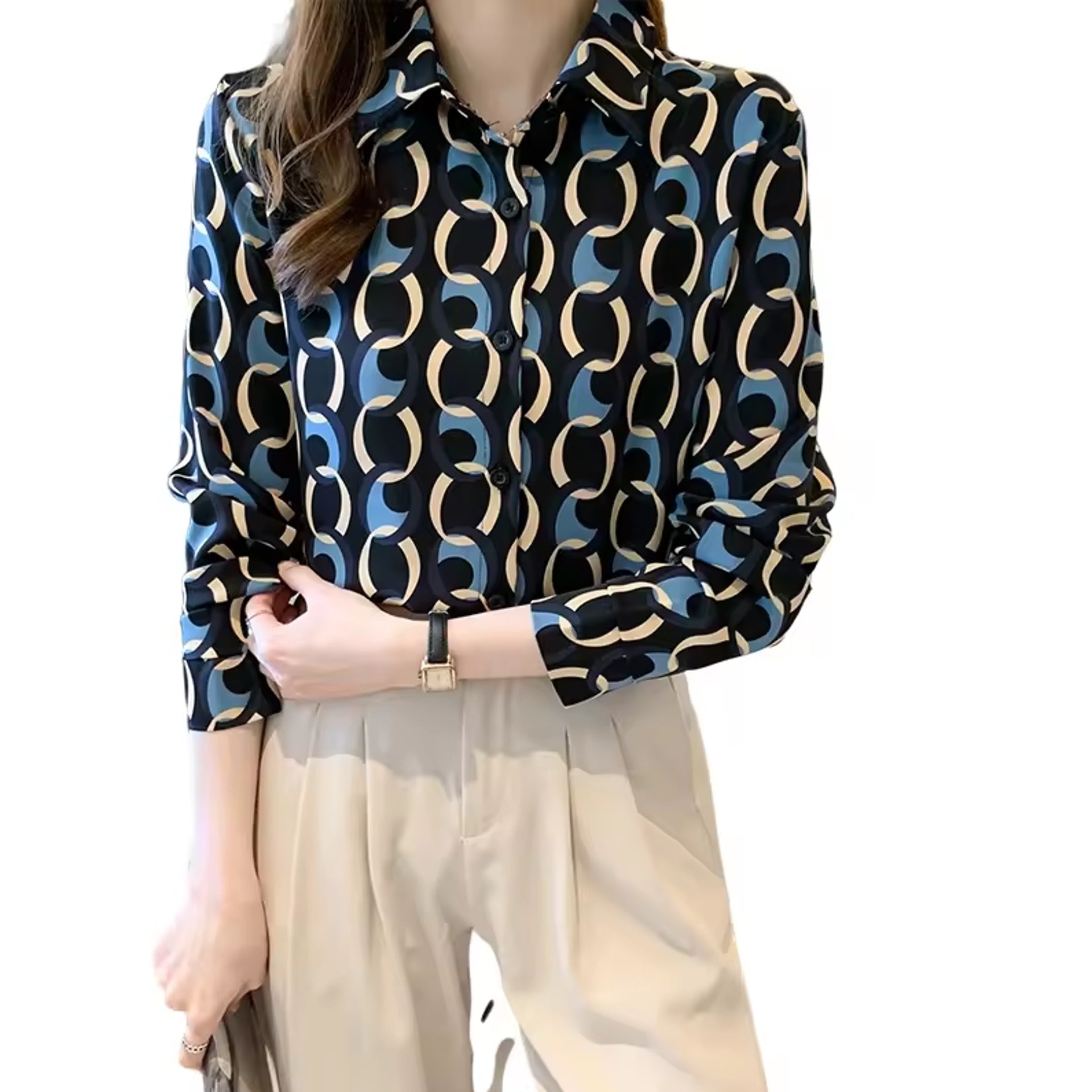 Autumn Temperament Long Sleeve Shirt
