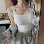 SOLID RIBBED KNIT TOP