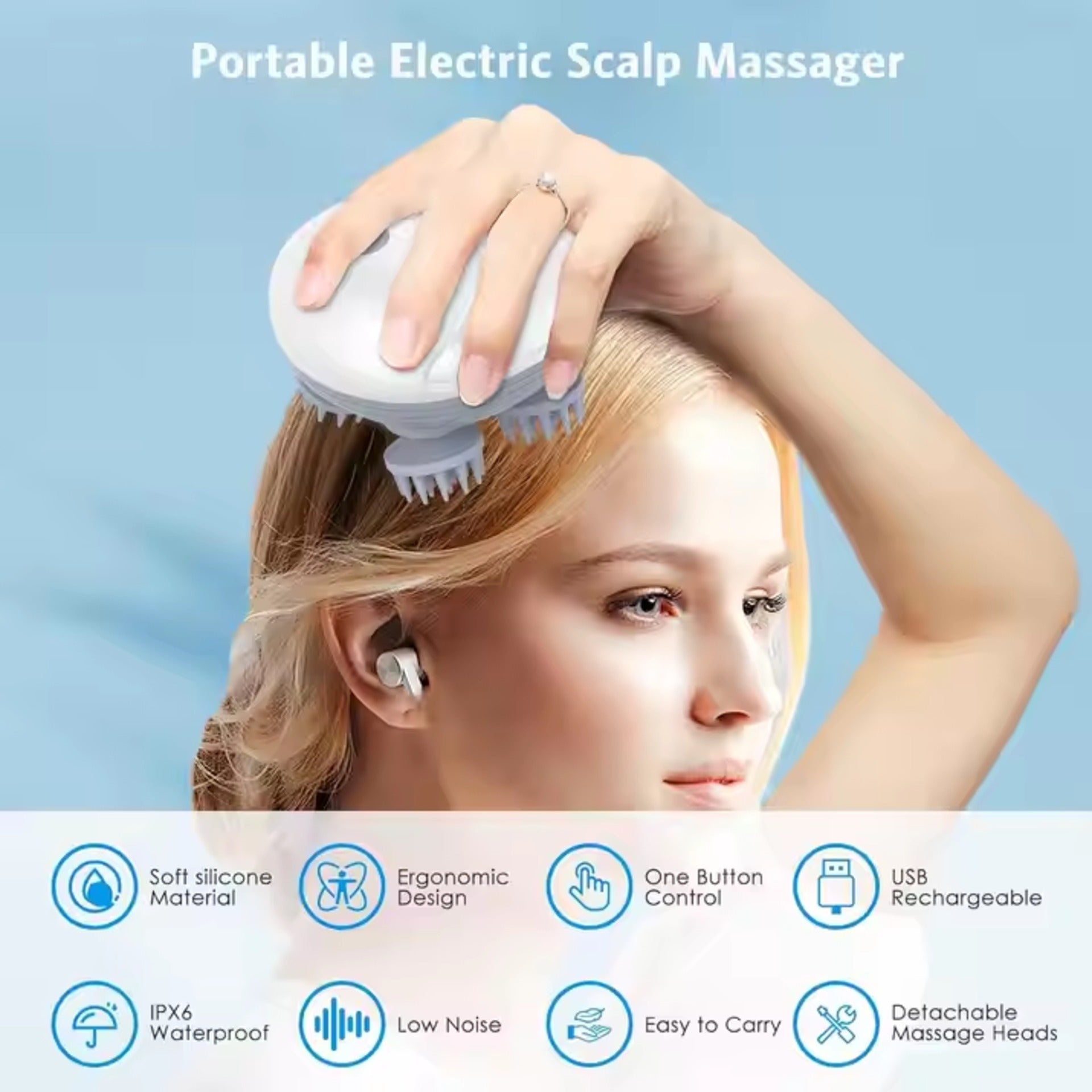 Rechargeable Scalp & Body Massager