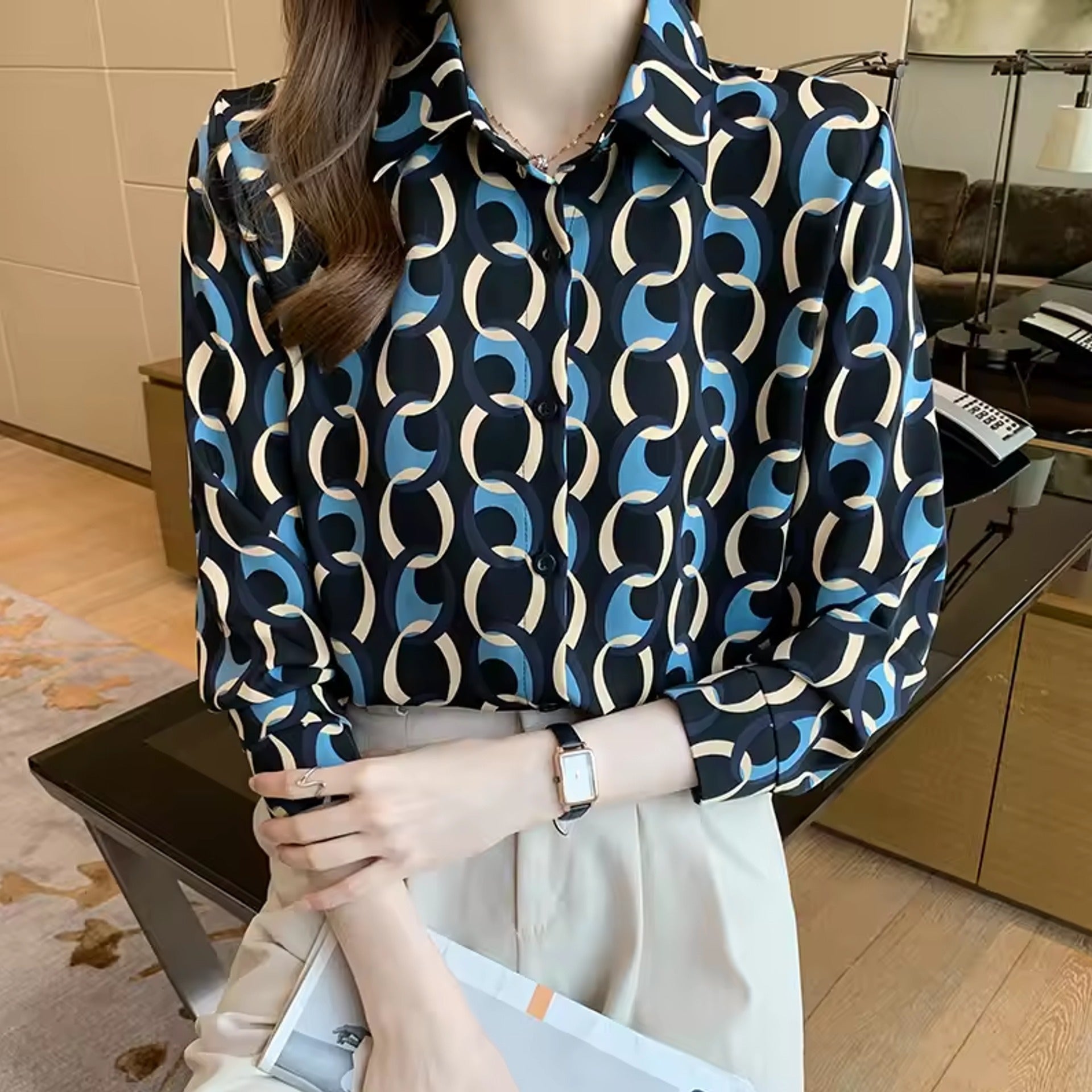 Autumn Temperament Long Sleeve Shirt