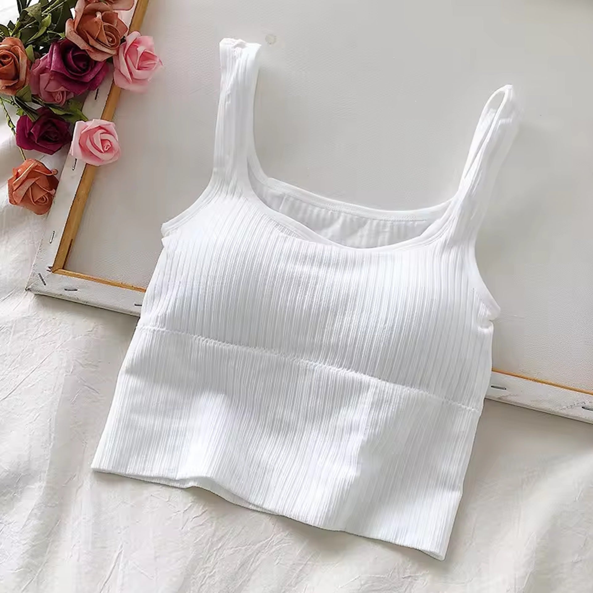 SOLID RIBBED KNIT TOP