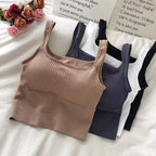SOLID RIBBED KNIT TOP