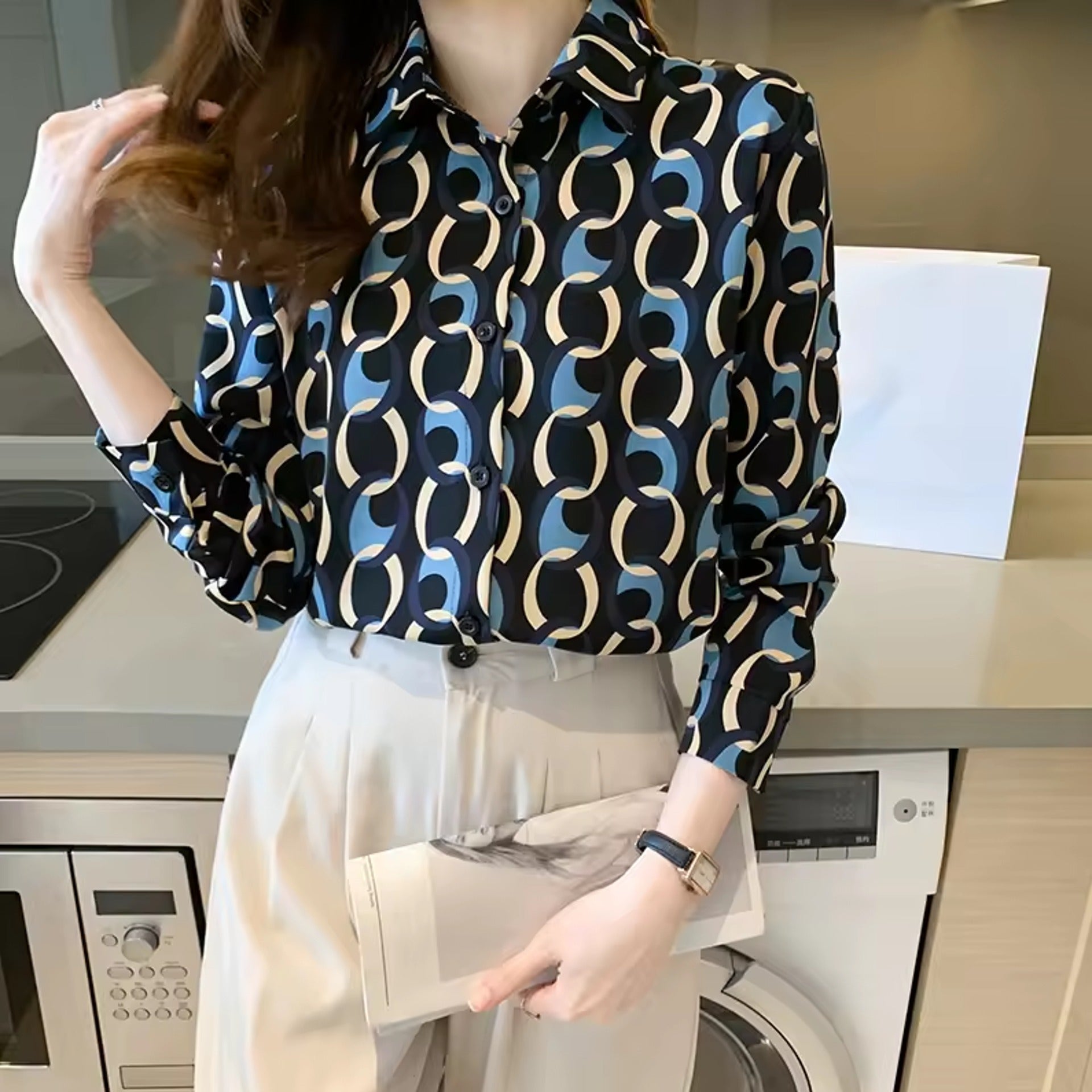 Autumn Temperament Long Sleeve Shirt