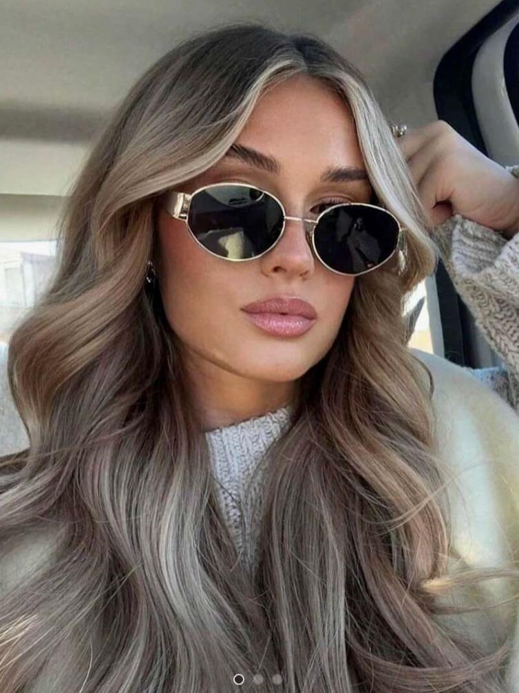 Vintage Oval Small Metal Frame Glasses
