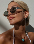 Vintage Oval Small Metal Frame Glasses