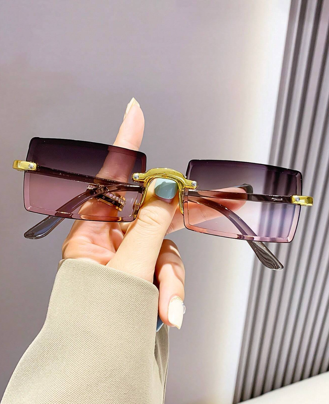 Luxury Sunglasses Retro Gradient Shades